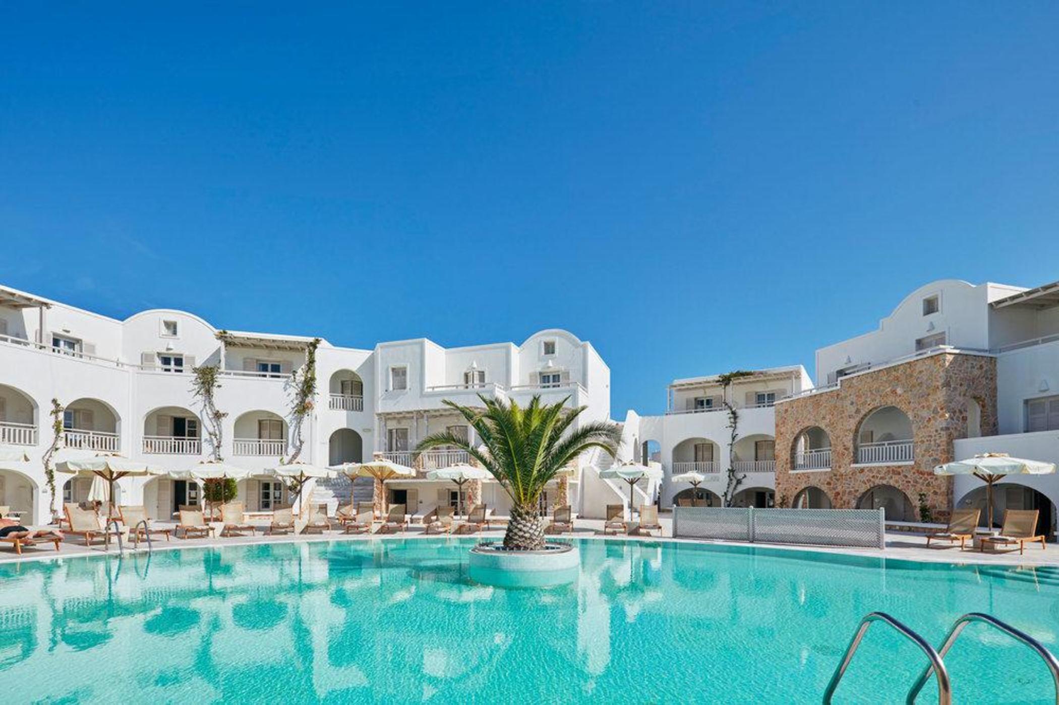 Aegean Plaza Hotel Kamári Exterior foto