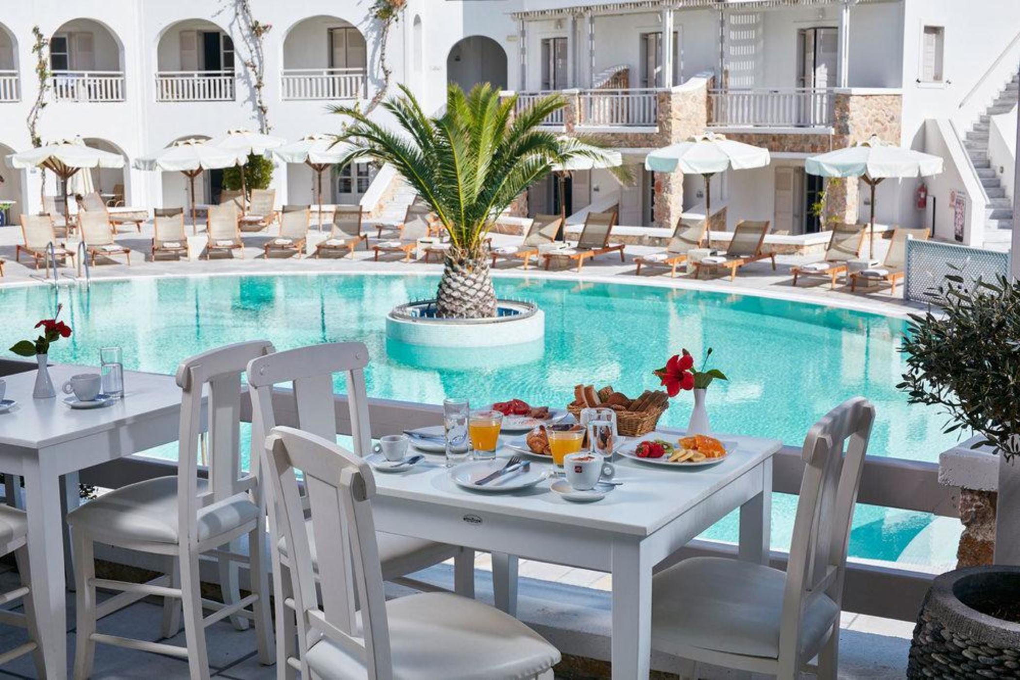 Aegean Plaza Hotel Kamári Exterior foto