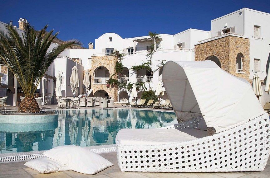 Aegean Plaza Hotel Kamári Exterior foto