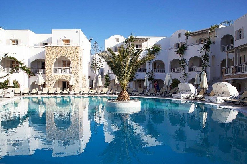 Aegean Plaza Hotel Kamári Exterior foto